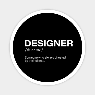 Funny designer definition Magnet